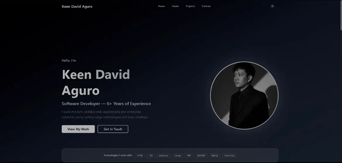 Keen David Aguro - Portfolio portfolio screenshot