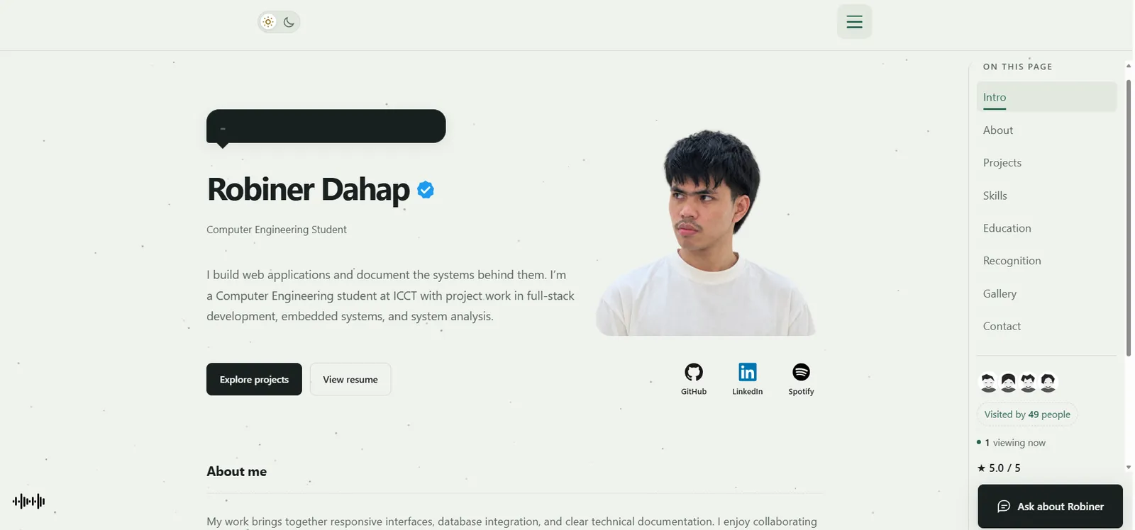 Portfolio portfolio screenshot