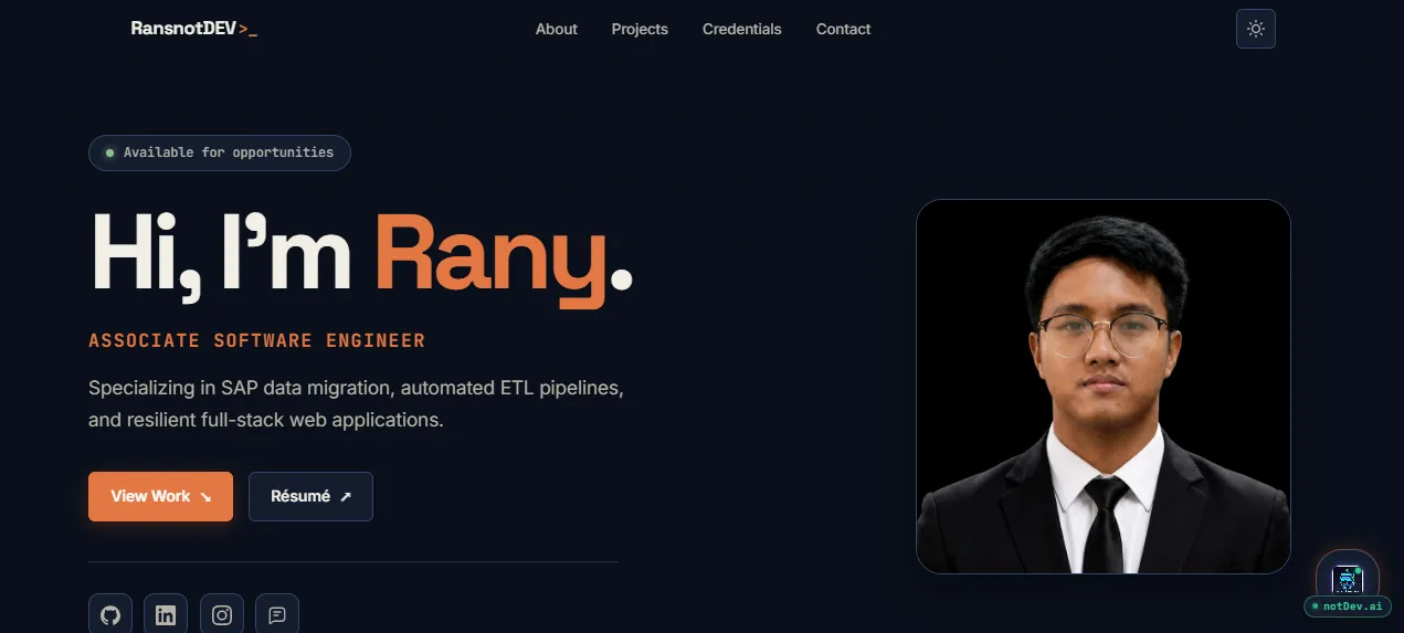 Rany Templado Portfolio portfolio screenshot