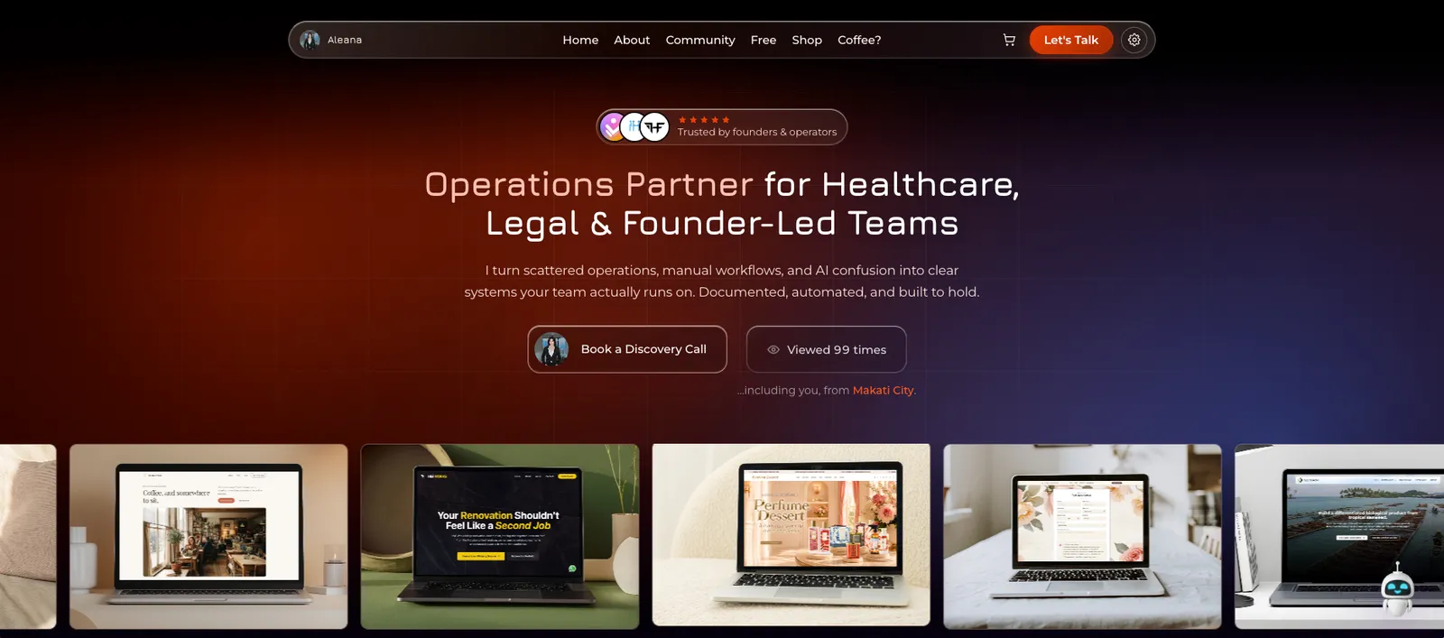 Techbaddie portfolio screenshot